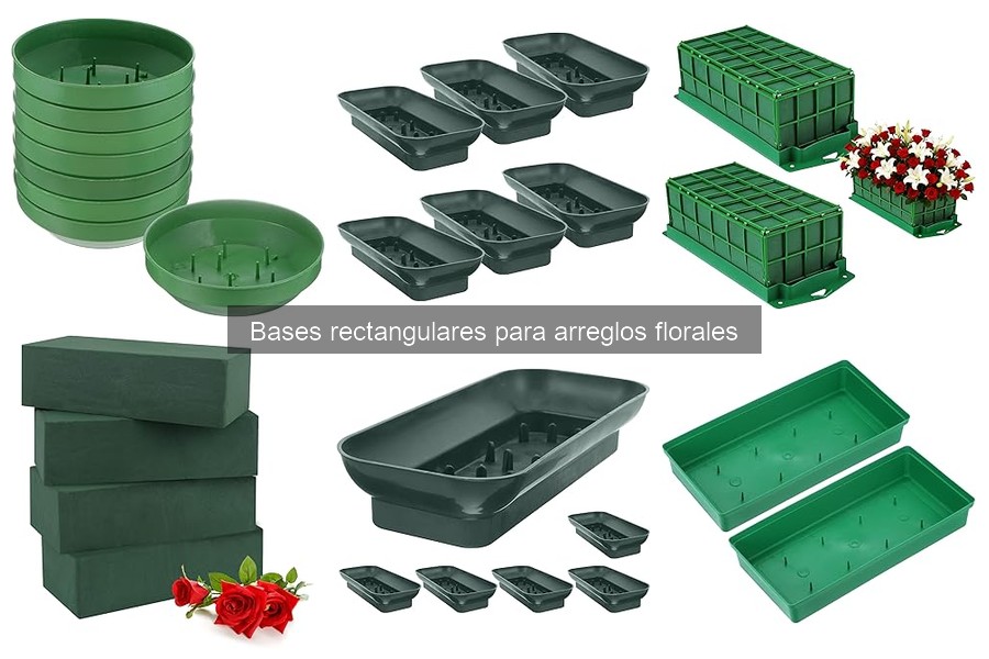 Cómo usar bases rectangulares para arreglos florales