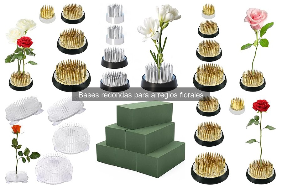 Cómo utilizar bases redondas en arreglos florales