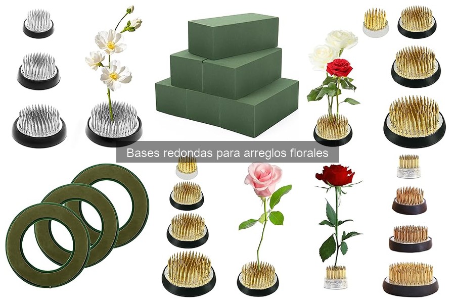 Comparativa: Bases Redondas vs. Cuadradas para Arreglos Florales