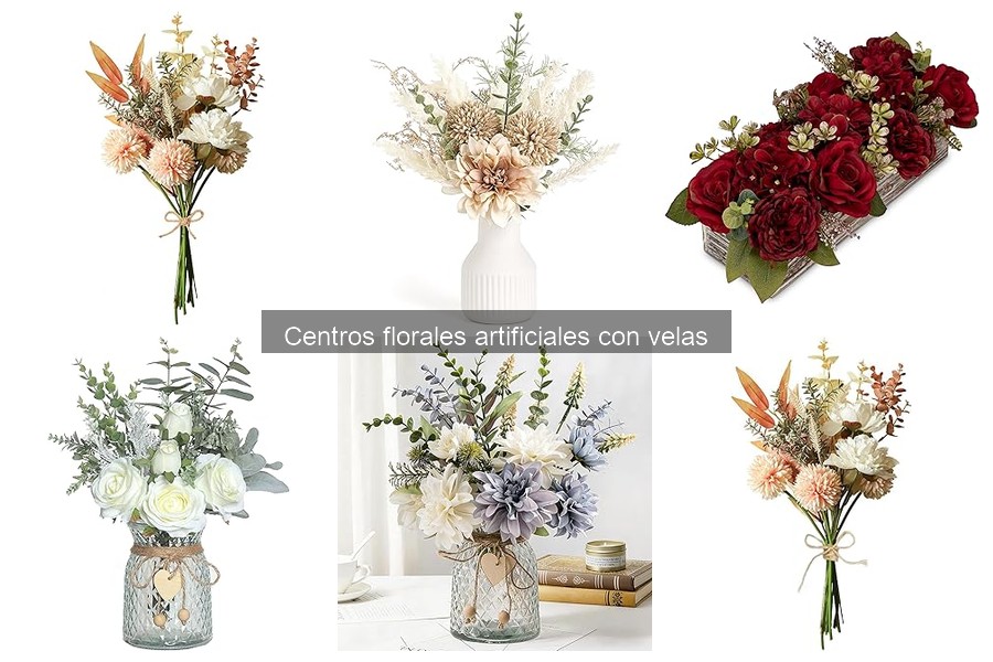 Comparativa: Centros florales artificiales vs reales con velas