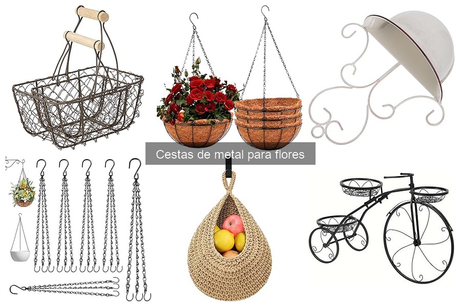 Comparativa: Cestas de Metal vs. Plástico para Flores