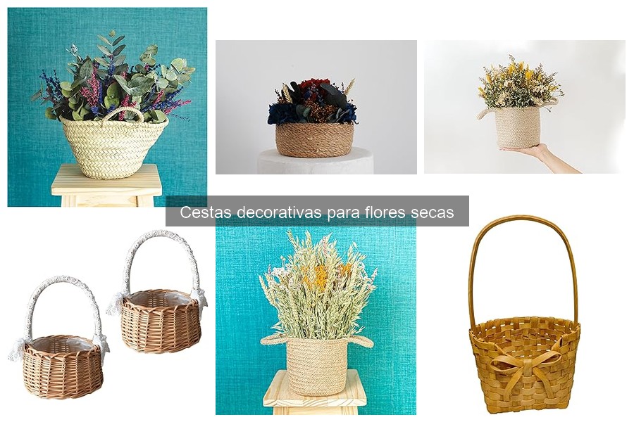 Comparativa: Cestas de Mimbre vs. Metal para Flores Secas