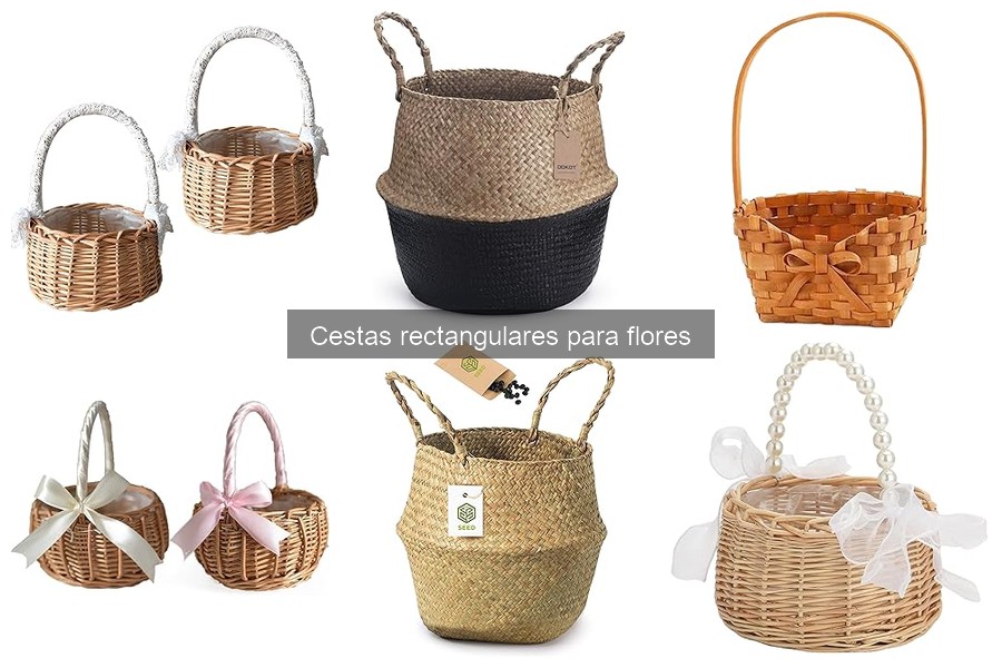 Comparativa: Cestas Rectangulares vs Redondas para Flores