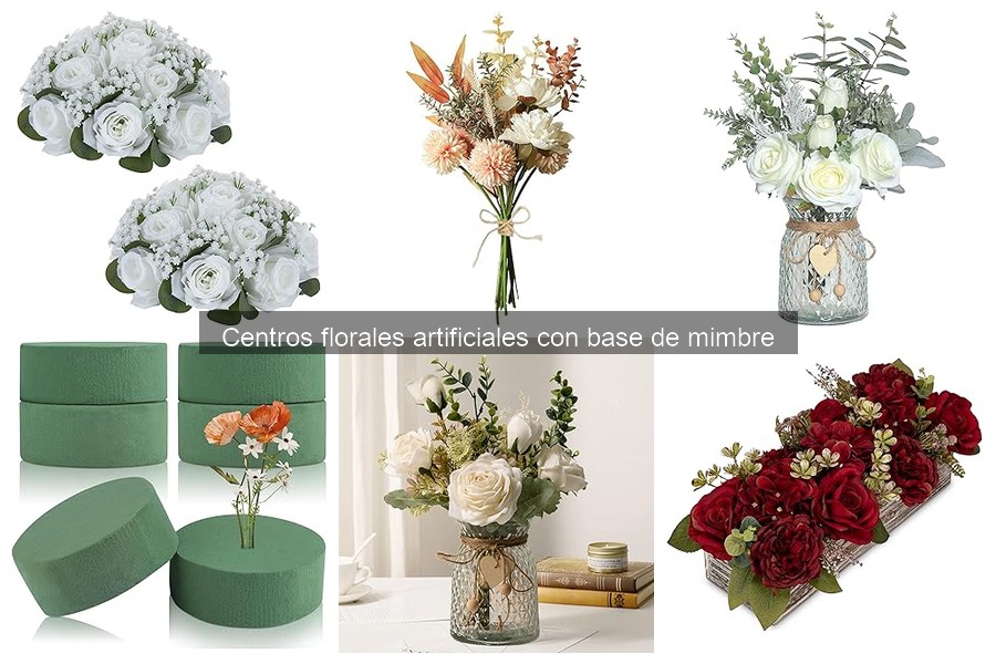 Comparativa de Centros Florales Artificiales: Mimbre vs Plástico y Metal