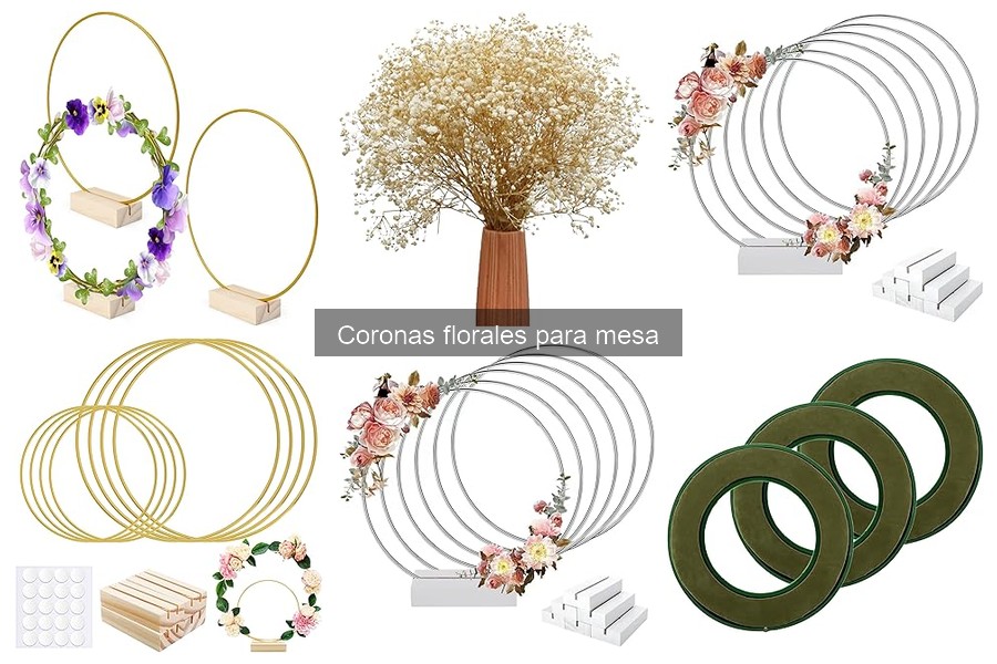 Comparativa de coronas florales para mesa: mejores marcas y precios