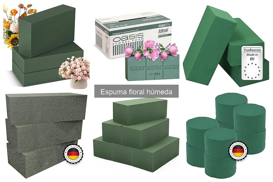 Comparativa de Espuma Floral Húmeda: Mejores Marcas y Precios