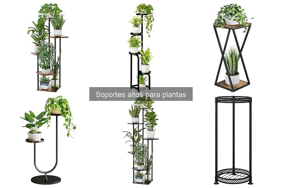 Comparativa de Materiales en Soportes Altos para Plantas