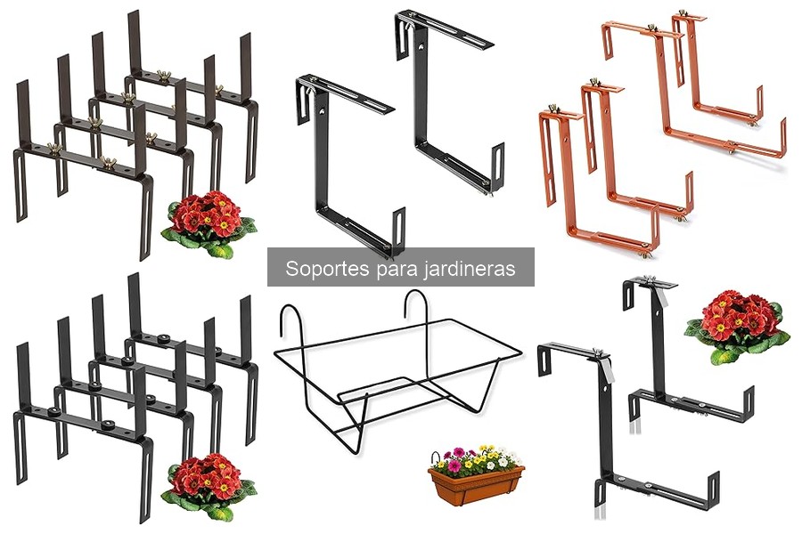 Comparativa de materiales en soportes para jardineras
