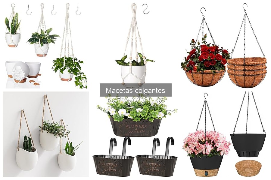 Comparativa de materiales para macetas colgantes: pros y contras