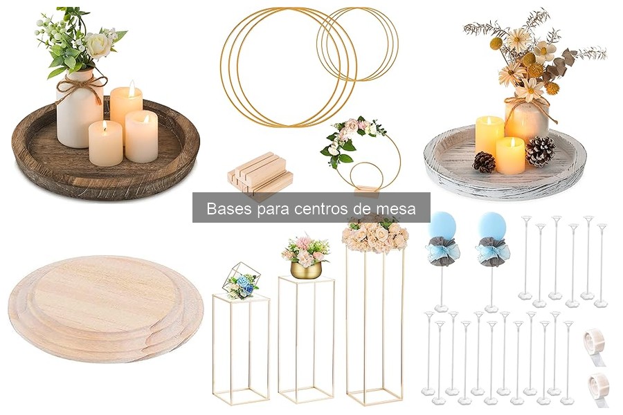 Comparativa de precios de bases para centros de mesa