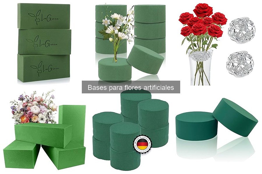 Comparativa de precios de bases para flores artificiales