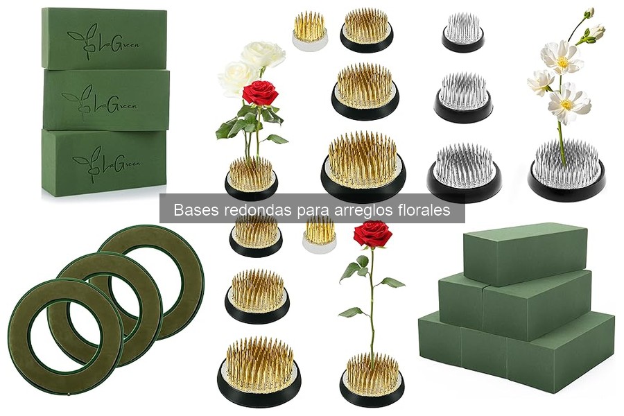 Comparativa de precios de bases redondas para arreglos florales
