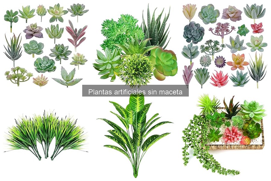 Comparativa de precios de plantas artificiales sin maceta
