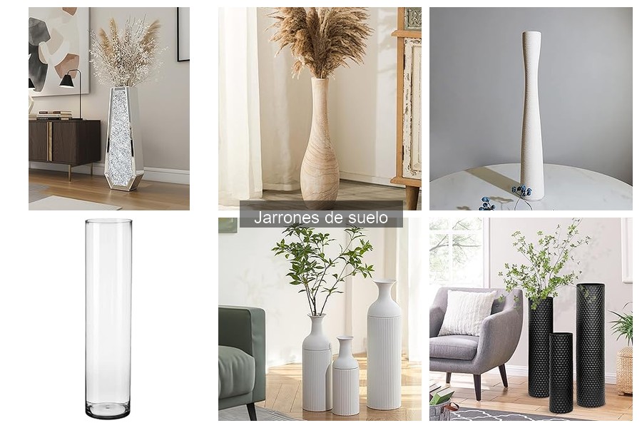 Comparativa: Jarrones de Suelo de Cristal vs. Cerámica