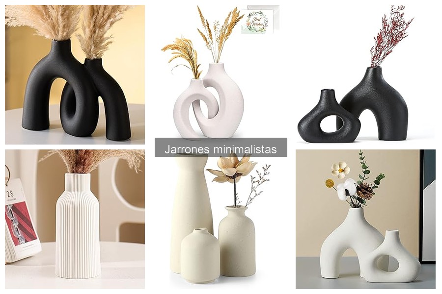 Comparativa: Jarrones minimalistas de cerámica vs. vidrio