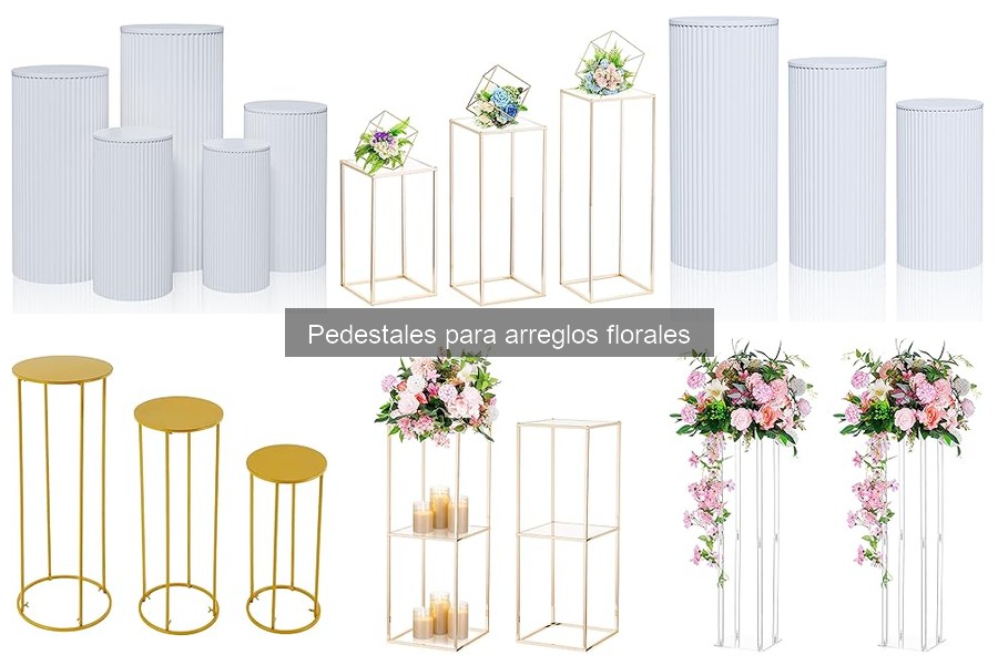 Comparativa: Pedestales de Madera vs Metal para Arreglos Florales