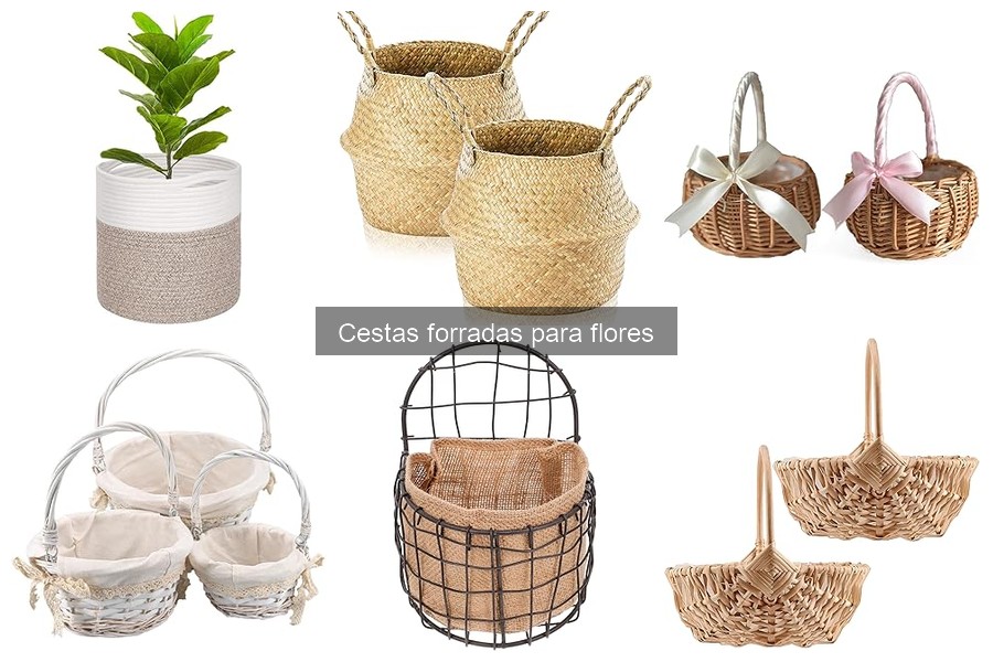 Consejos para Combinar Cestas Forradas con Flores
