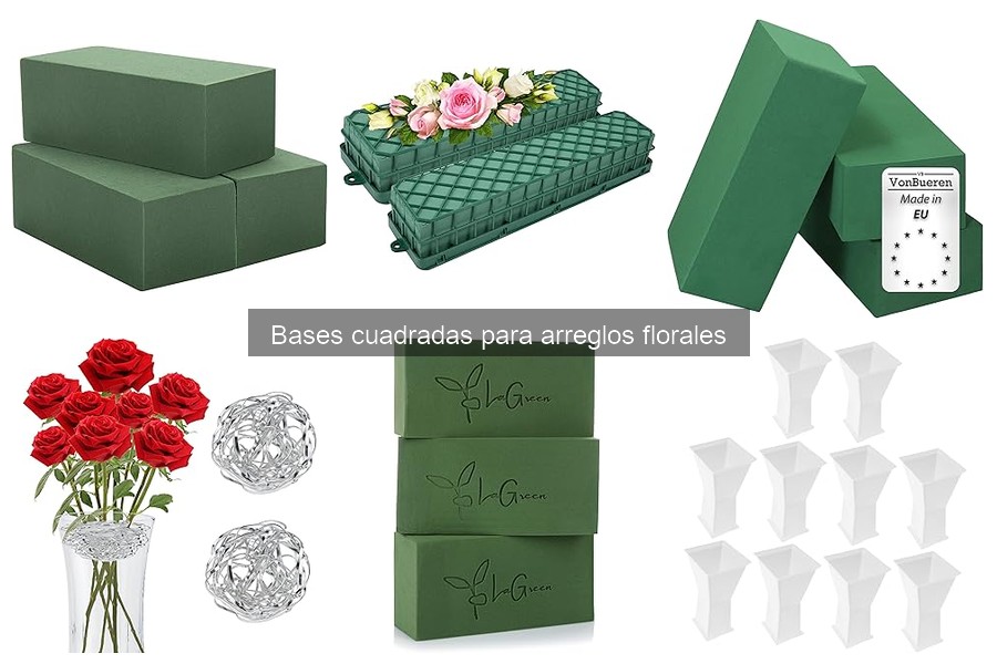 Cuidados y Mantenimiento de Bases Cuadradas para Arreglos Florales