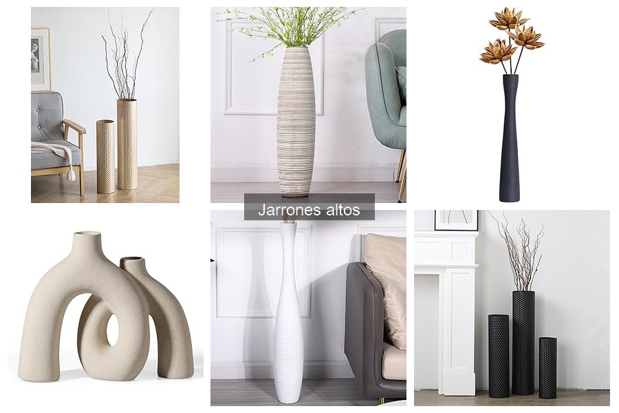 Dónde colocar un jarrón alto para mejorar la decoración