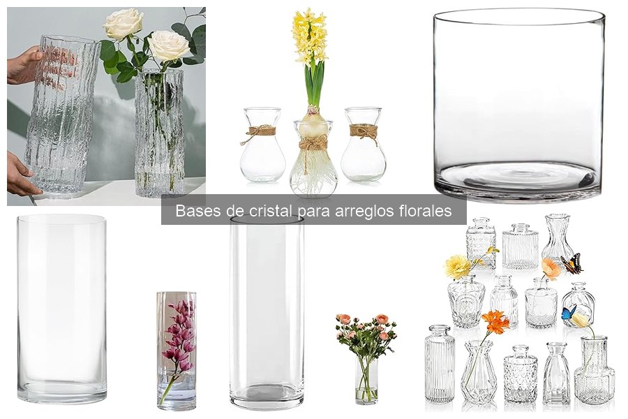 Dónde comprar bases de cristal para arreglos florales