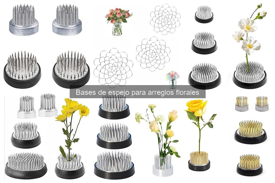 Dónde comprar bases de espejo para arreglos florales