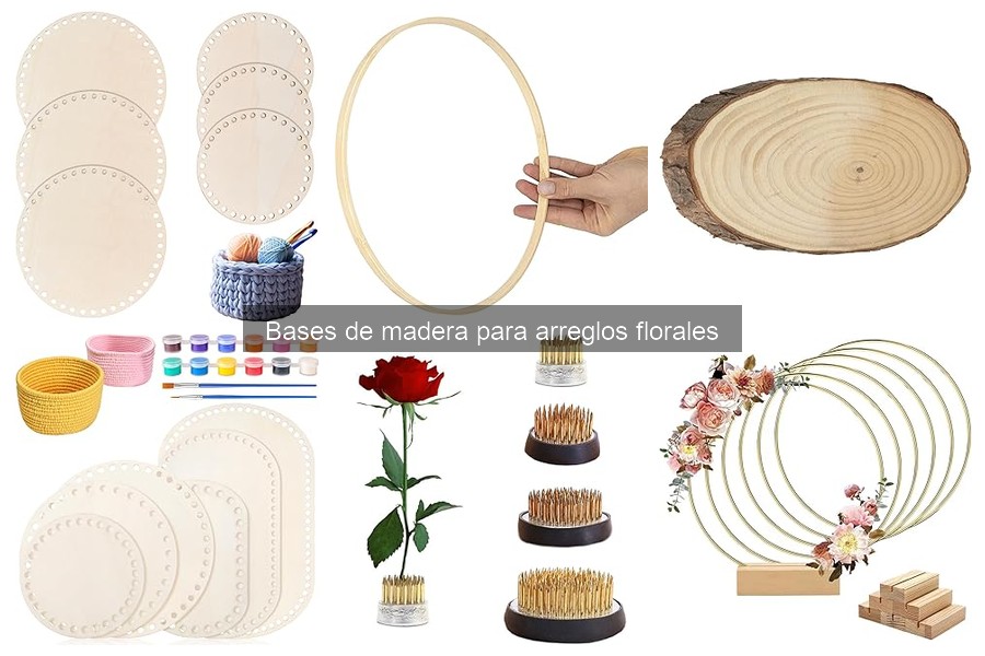 Dónde comprar bases de madera para arreglos florales