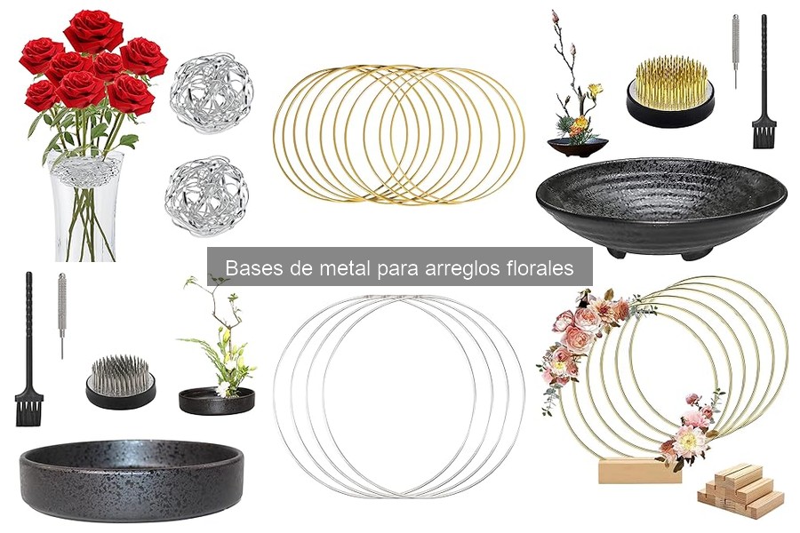 Dónde comprar bases de metal para arreglos florales en línea