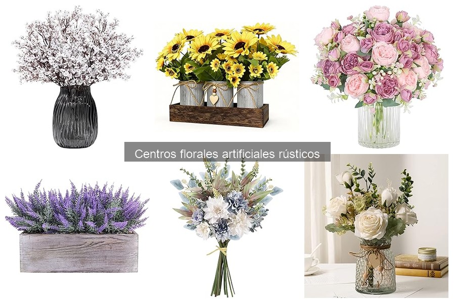 Dónde comprar centros florales artificiales rústicos en línea