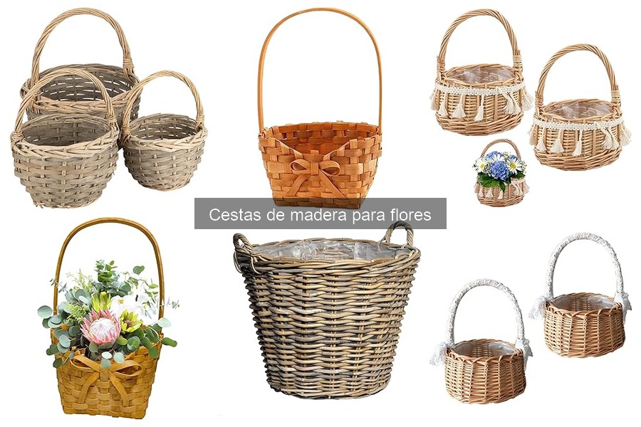 Dónde comprar cestas de madera para flores a buen precio