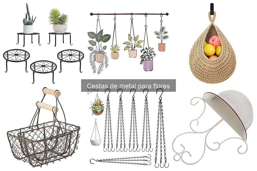 Dónde comprar cestas de metal para flores: las mejores opciones