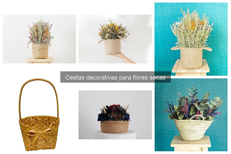 Dónde comprar cestas decorativas para flores secas