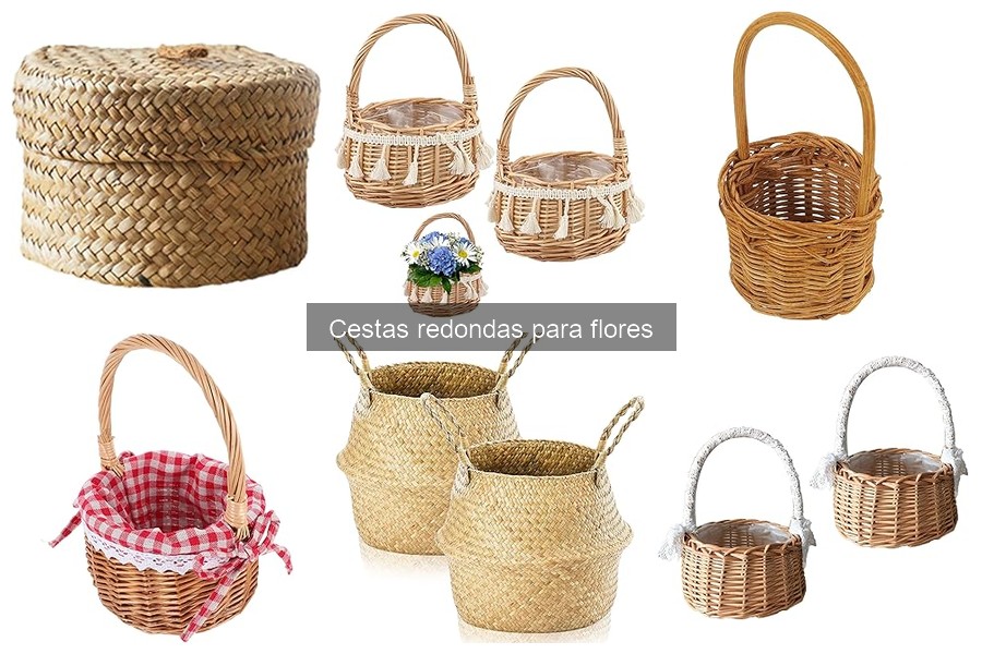 Dónde comprar cestas redondas para flores online