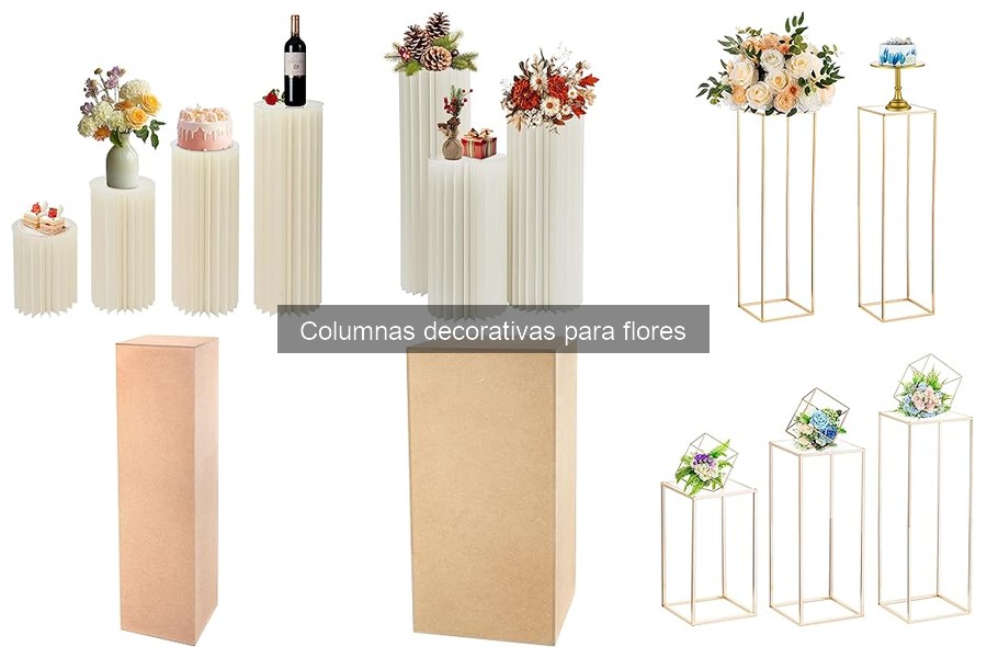 Dónde comprar columnas decorativas para flores al mejor precio
