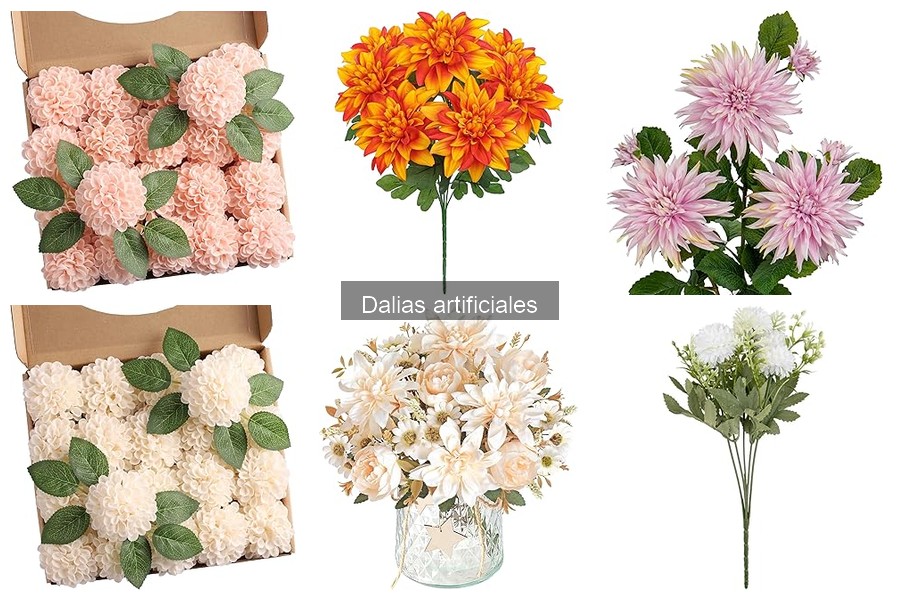 Dónde comprar dalias artificiales de calidad para decorar
