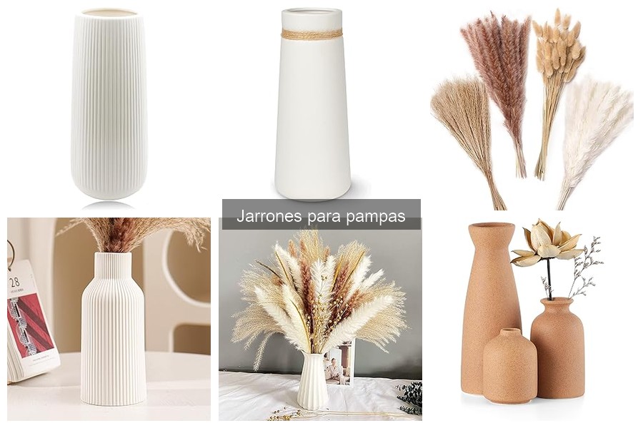 Dónde comprar jarrones para pampas a buen precio