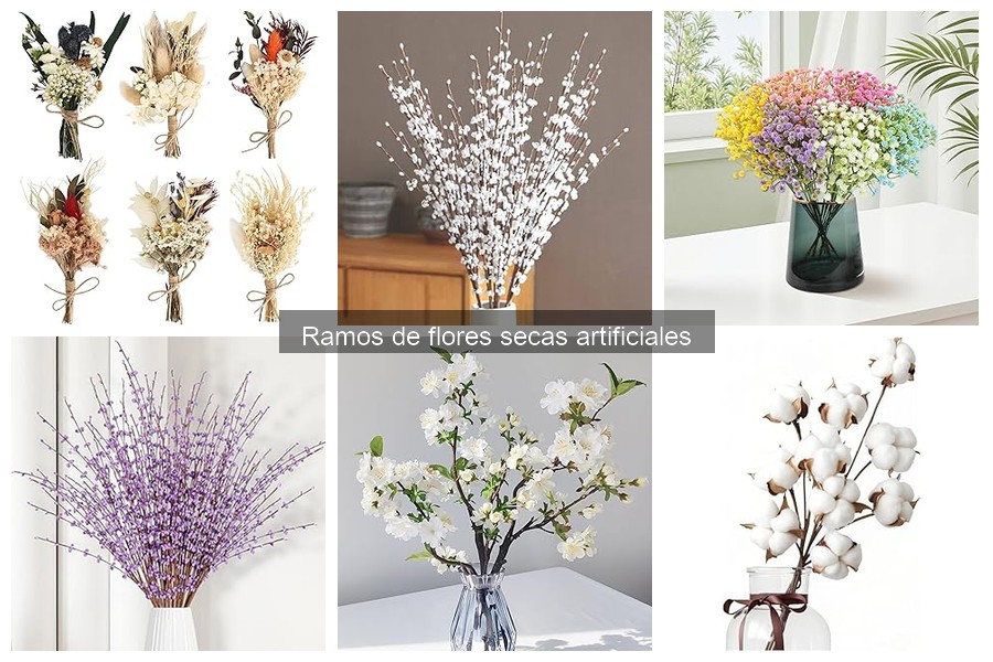Dónde comprar ramos de flores secas artificiales al mejor precio