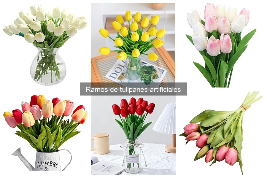 Dónde comprar ramos de tulipanes artificiales online