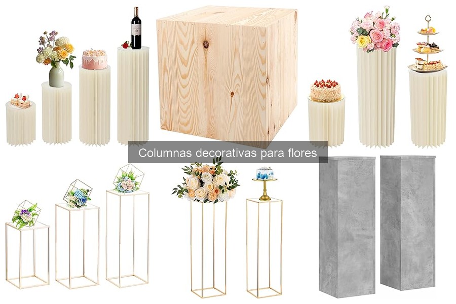 Errores comunes al elegir columnas decorativas para flores