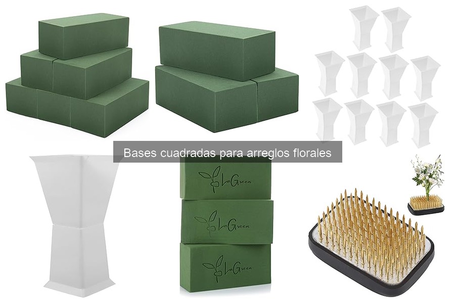Errores comunes al usar bases cuadradas para arreglos florales