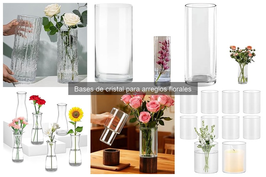 Errores comunes con bases de cristal en arreglos florales