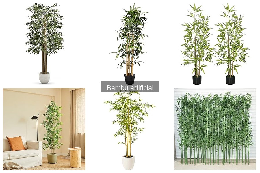 ¿Es el bambú artificial adecuado para exteriores?