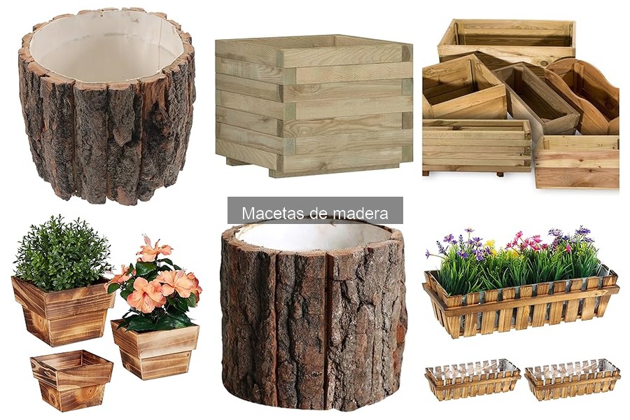 Estilos de decoración con macetas de madera para tu hogar