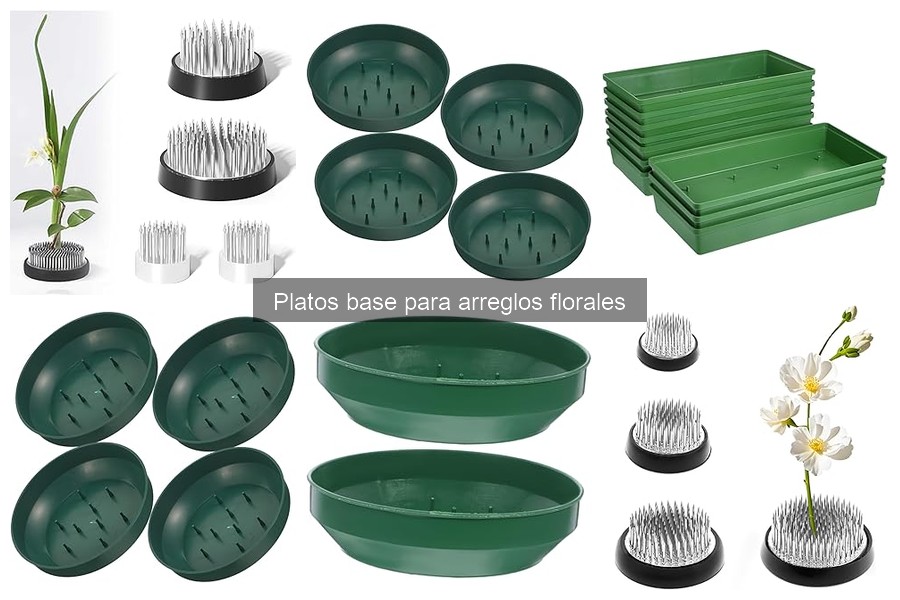 Estilos de Decoración con Platos Base para Arreglos Florales
