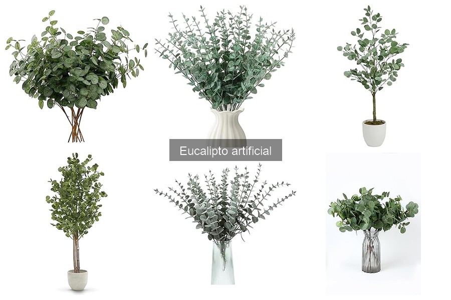 Estilos de decoración que combinan con eucalipto artificial