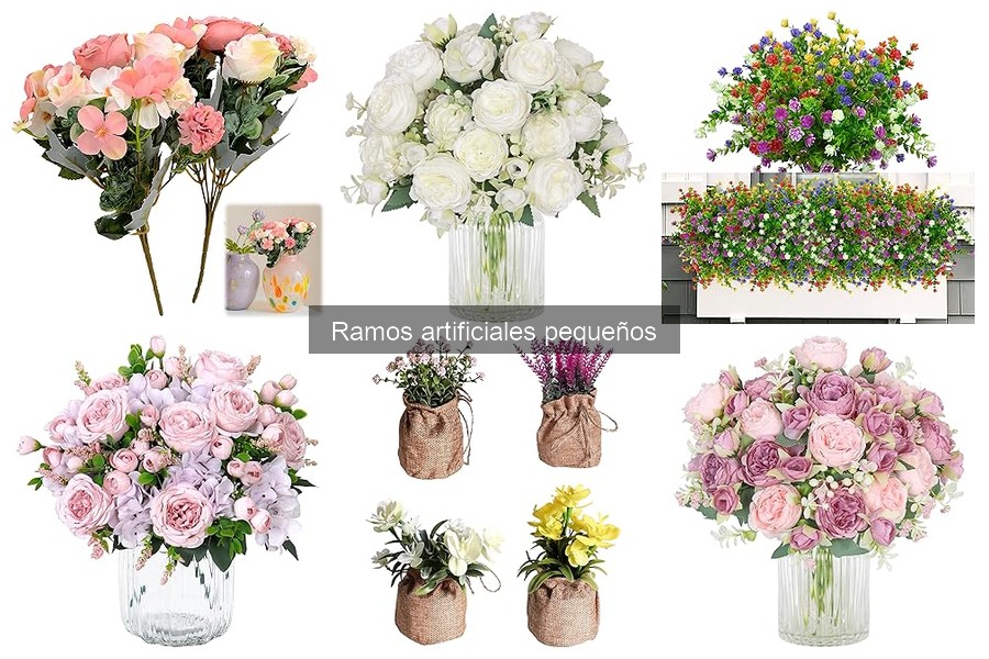 Estilos de decoración que combinan con ramos artificiales pequeños