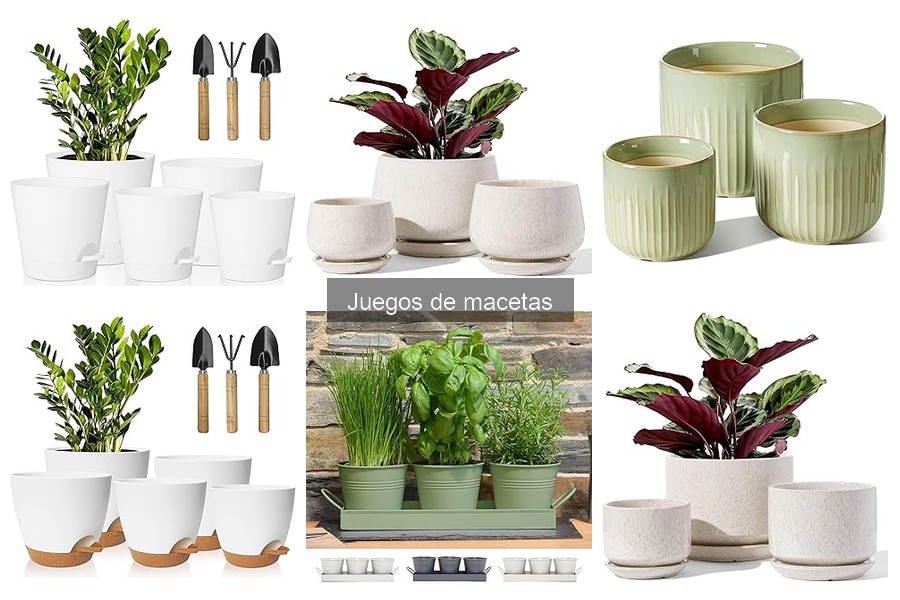 Estilos de juegos de macetas para decorar tu hogar