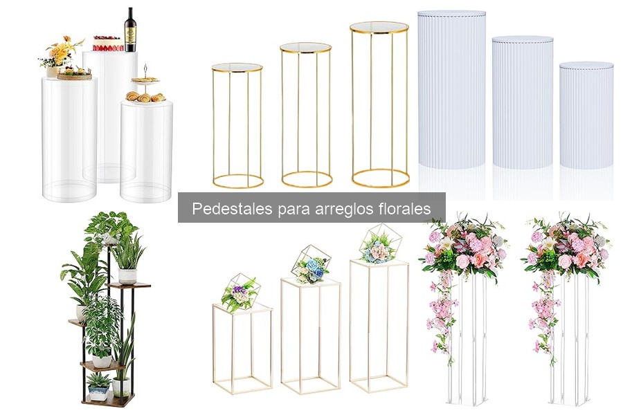 Estilos de pedestales para arreglos florales en tendencia