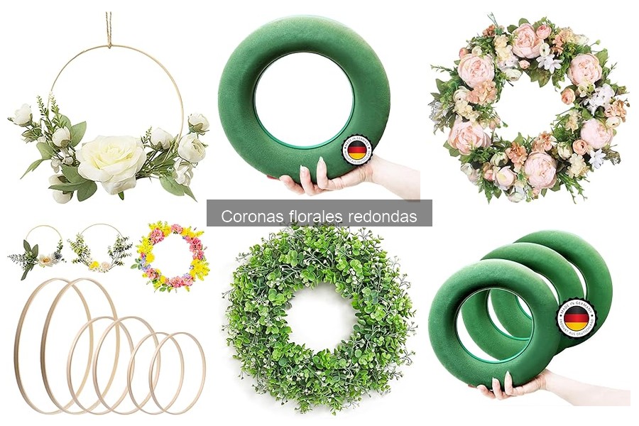 Estilos decorativos que combinan con coronas florales redondas