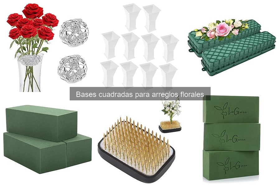 ** Flores ideales para bases cuadradas en arreglos florales