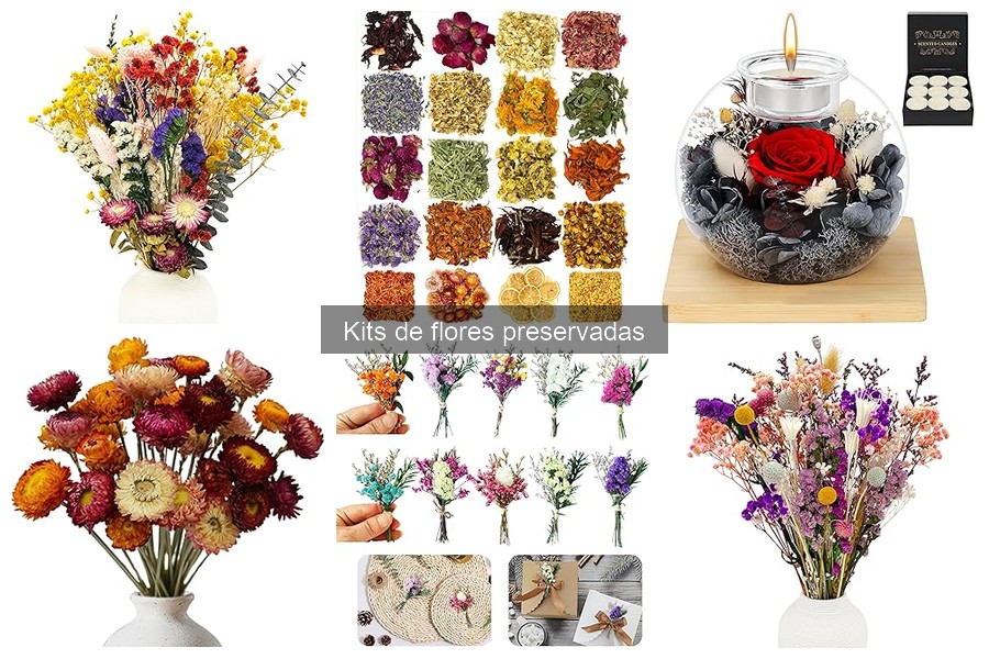Flores más comunes en kits de flores preservadas